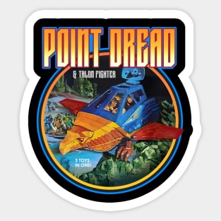 Point Dread and Talon Fighter Vintage 1983 Sticker